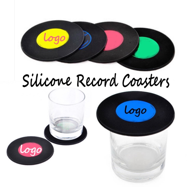 SUN1025 Silicone Record Coasters
