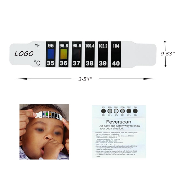 SUN1266 Kids Forehead Thermometer Testing Strip